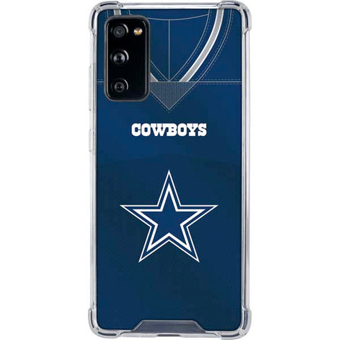 NFL Dallas Cowboys Team Jersey Galaxy S20 FE Clear Case